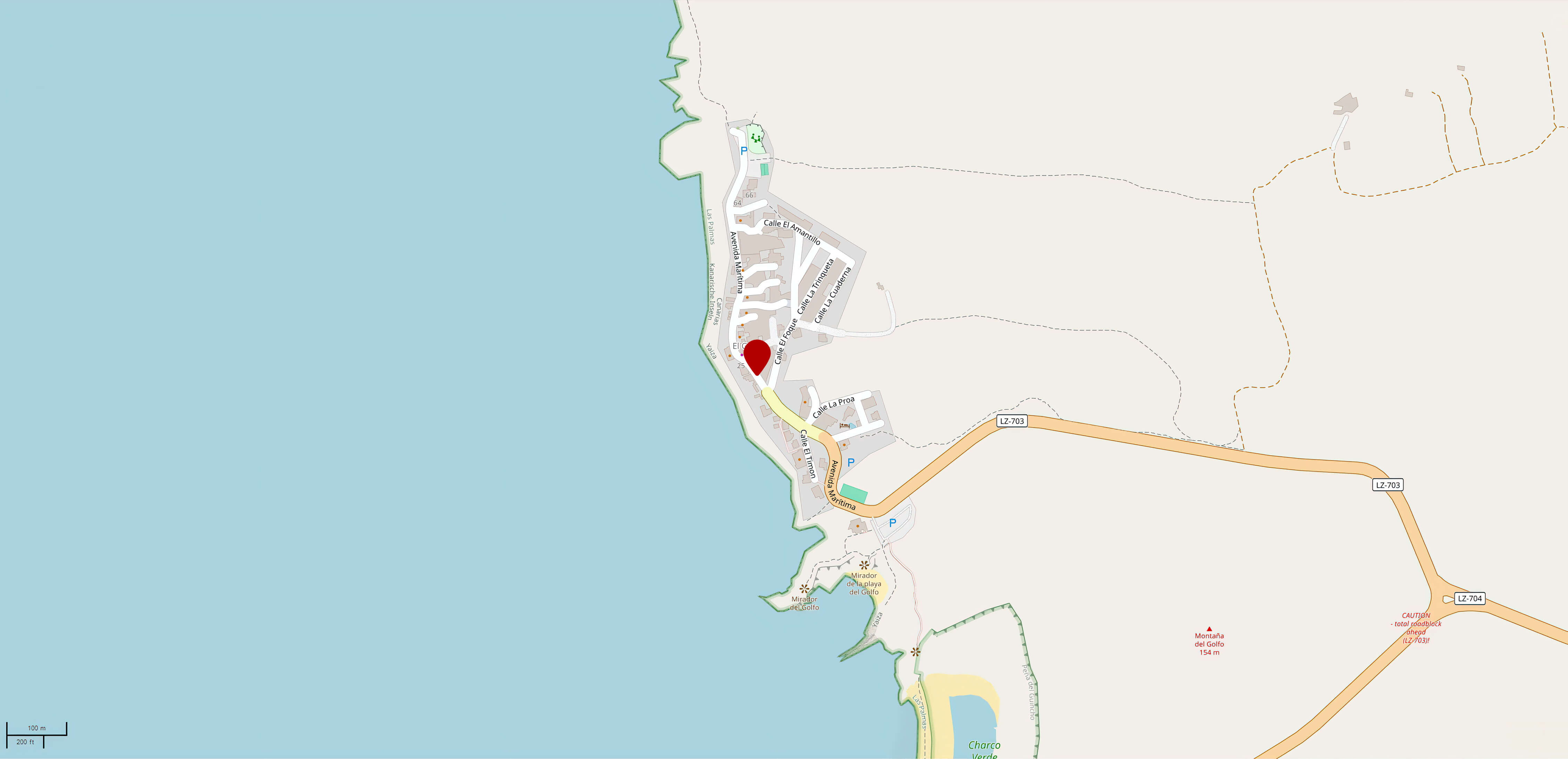 Lanzarote Map.